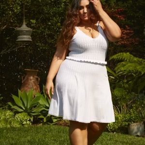 Fashion to Figure Zoey Crochet Fit and Flare Dress | Plus size dresses